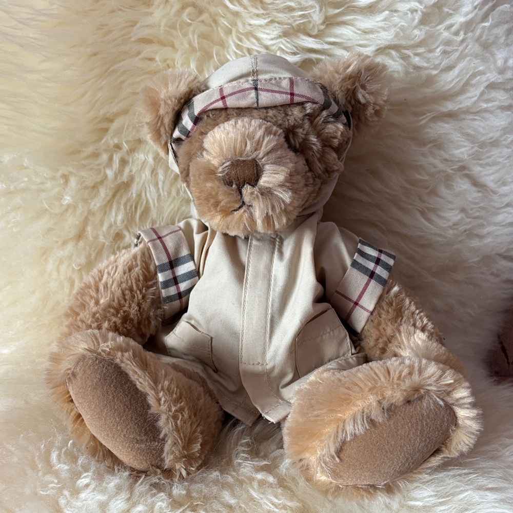 Burberry Plaid Accented Teddy Bear